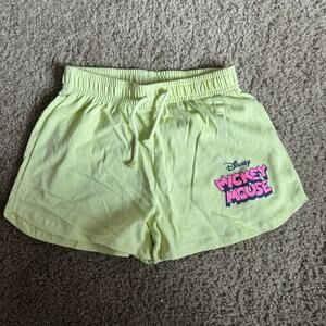 Size 11/12 Girls Zara x Disney Neon Green Shorts
